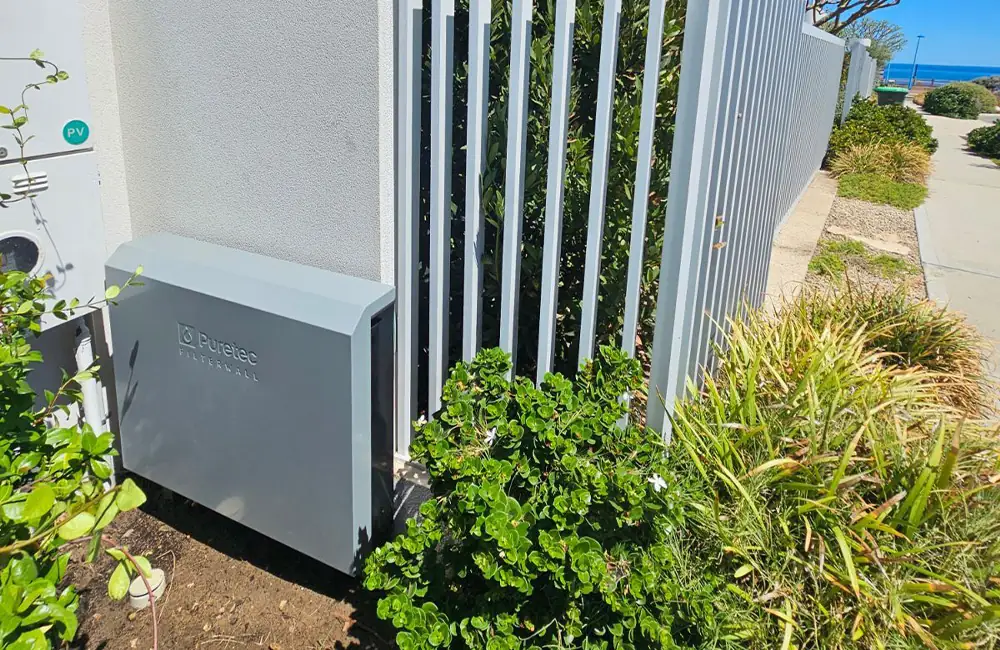 FilterWall beside a coastal home